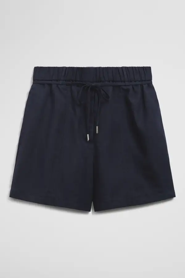Women's Detailed Linen Shorts