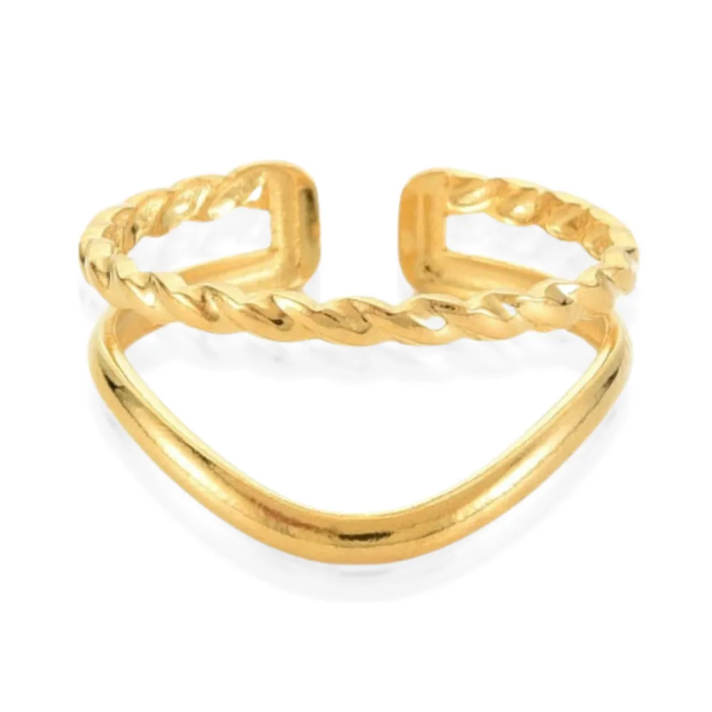 Twisted Adjustable Ring