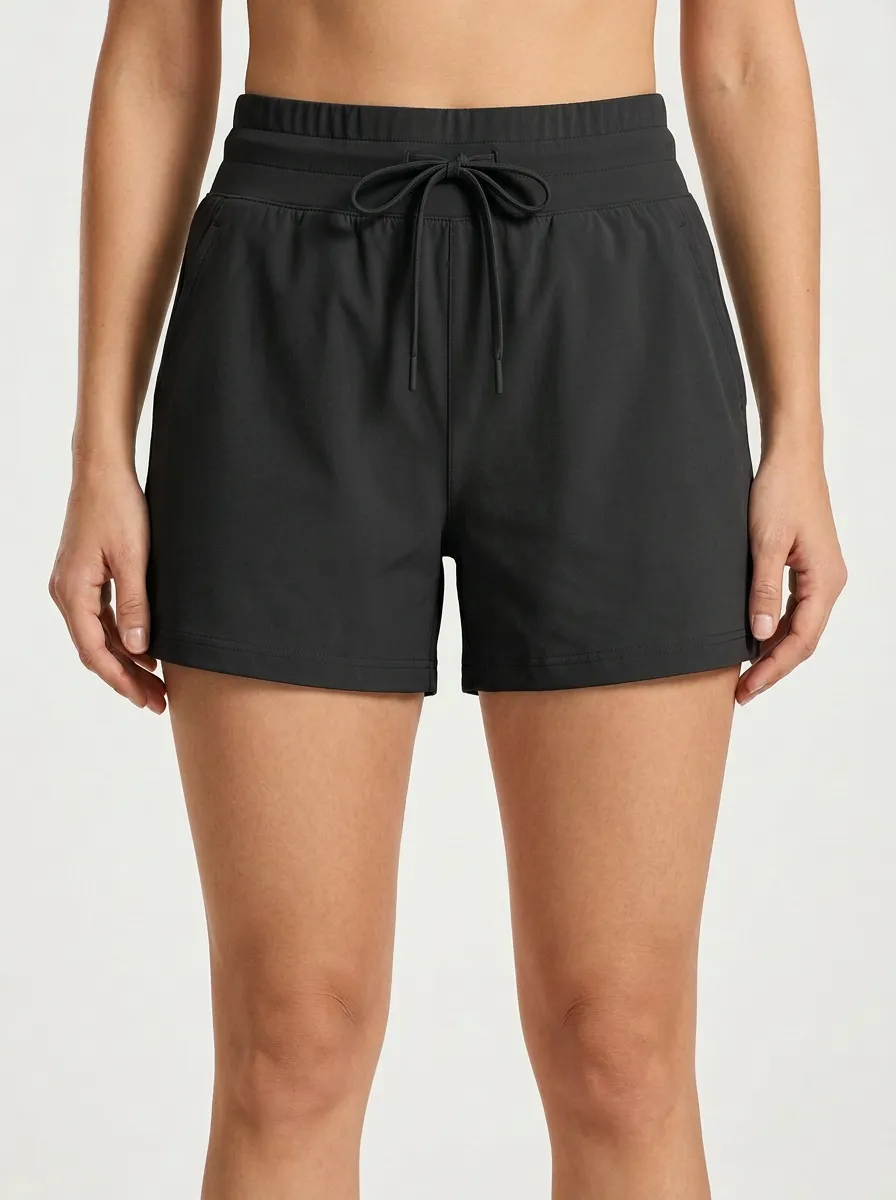 Women's Minimal Drawstring Athletic Shorts