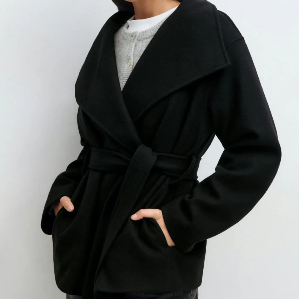 Relaxed Pearl Cascade Coat