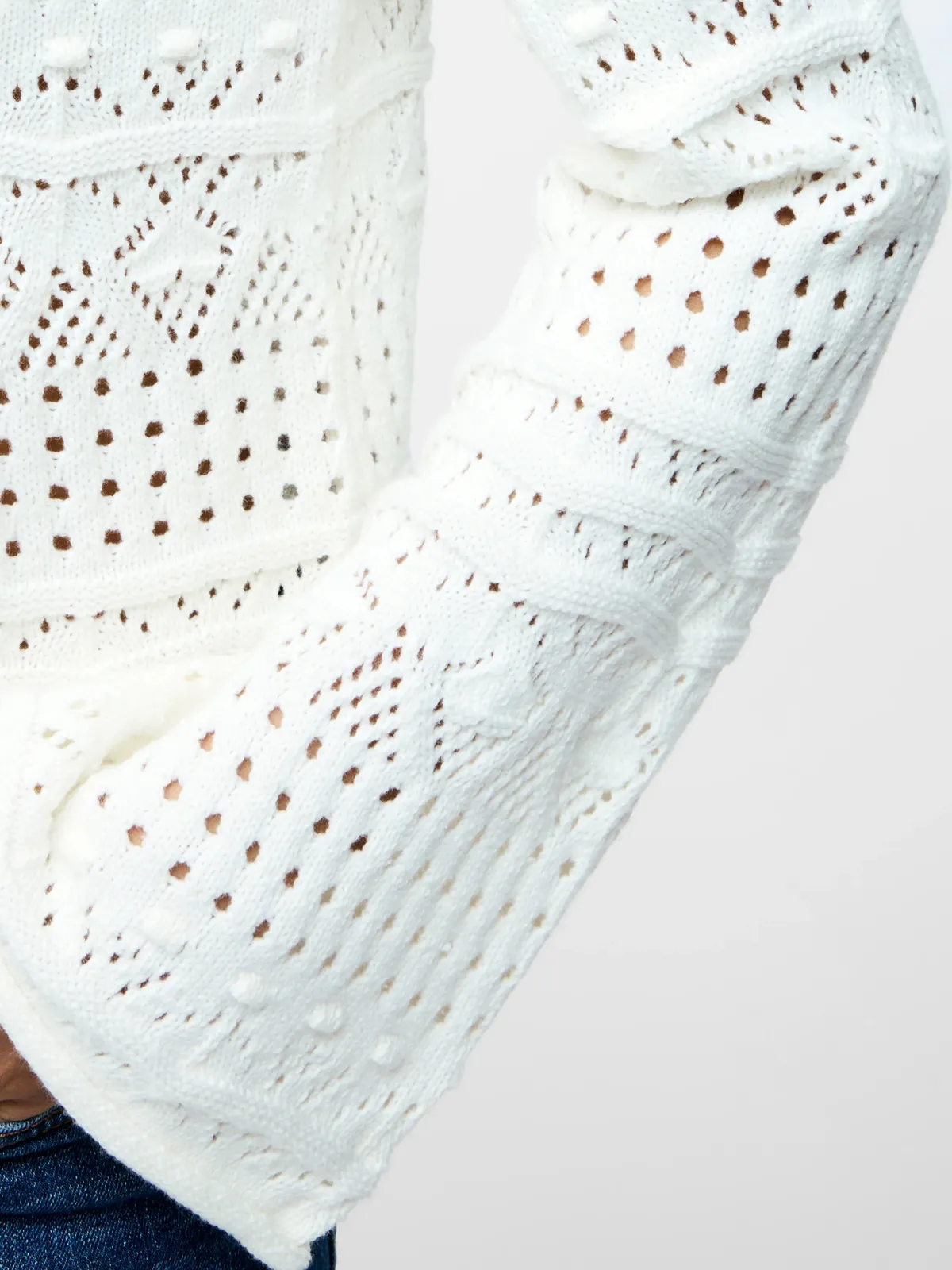 Elegant Art Open Knit Sweater