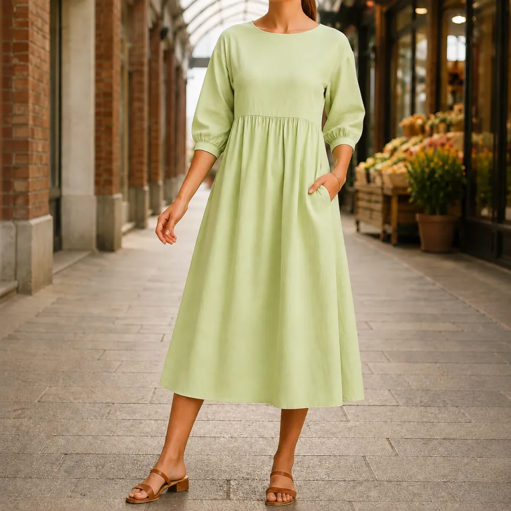 Fine Detail Refined Women's Midi Dress