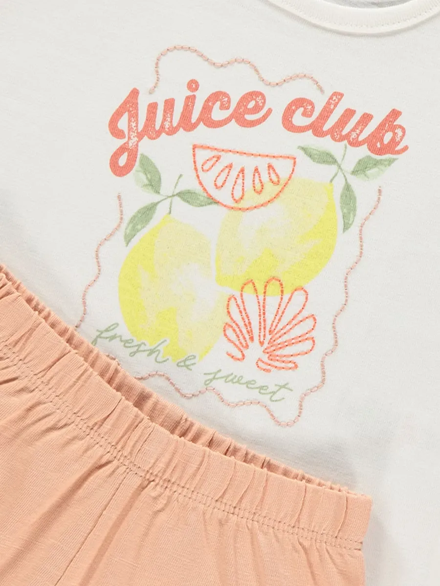Juice Club T-Shirt and Shorts Outfit