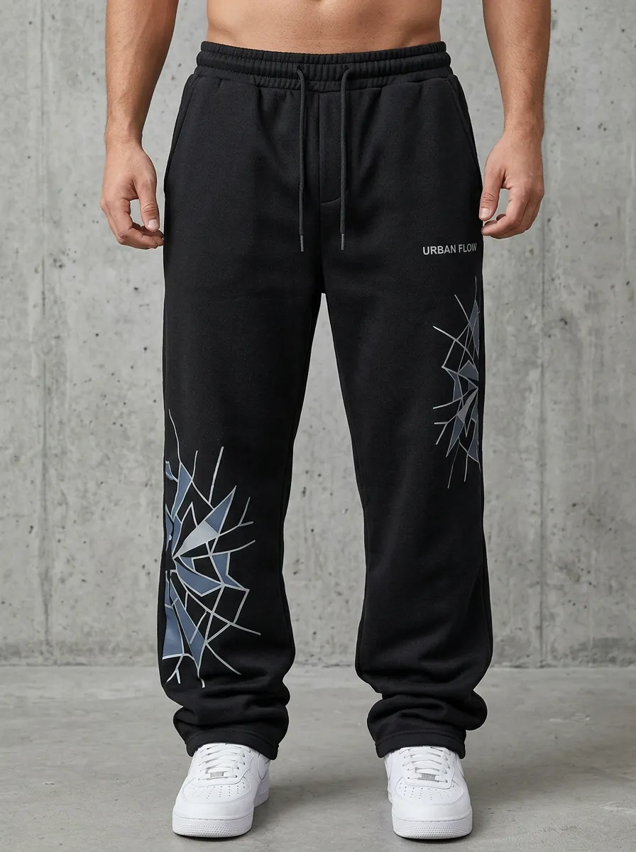 Sweatpants Geometric Men's Sweatpants