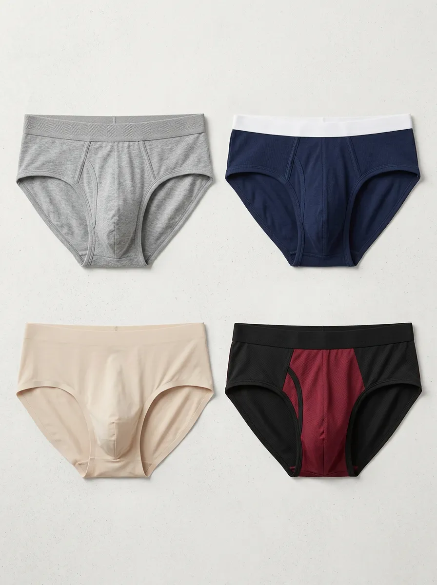Men's Multi Pattern Breathable Cotton Boxer Briefs