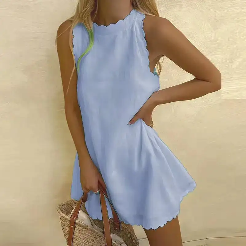  Sleeveless Soft Dress