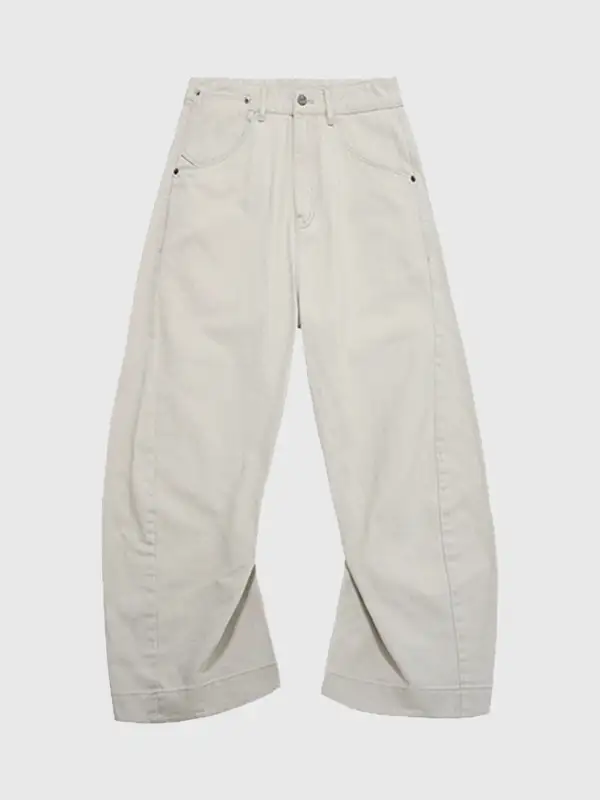 Modern Barrel-Leg Pants