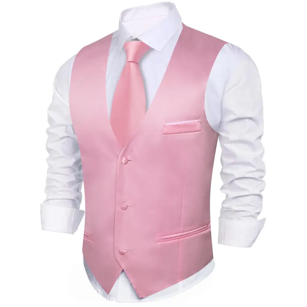 Refined Solid V Neck Casual Dress Vest