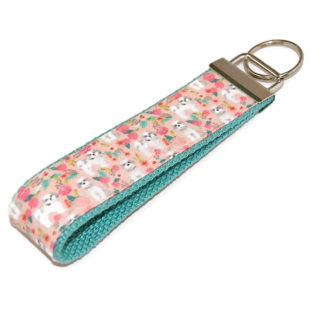 Shih Tzu Floral Decorative Keychain