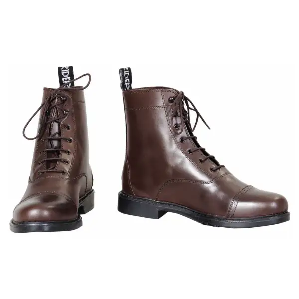 Women's Paddock Lace-Up Round Toe Cap Toe Ankle Boots