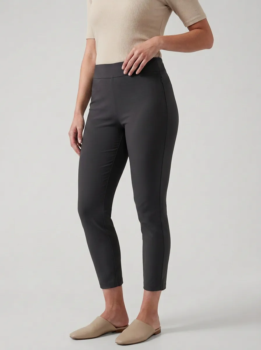 Casual-Chic Mid-Rise Stretch Women's Stretch Mid-Rise Pants