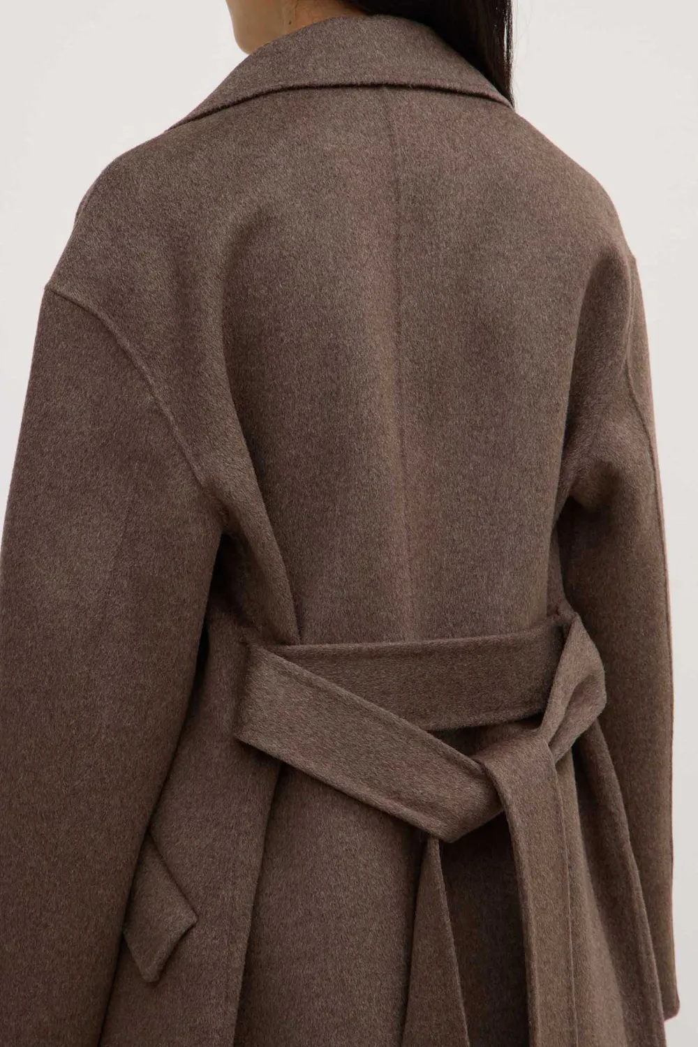 Shoulder Down Single Breasted Coat