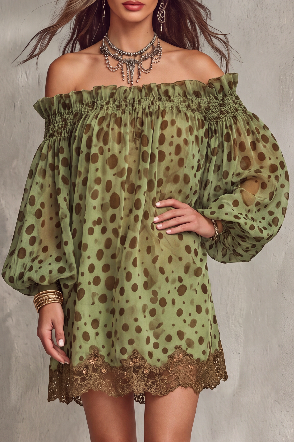 Refined Lace Mini Dress