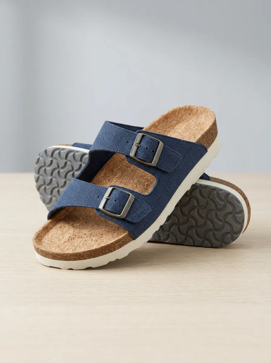 Men's Trail Ready Casual Sandals Double Buckle Buckle Canvas