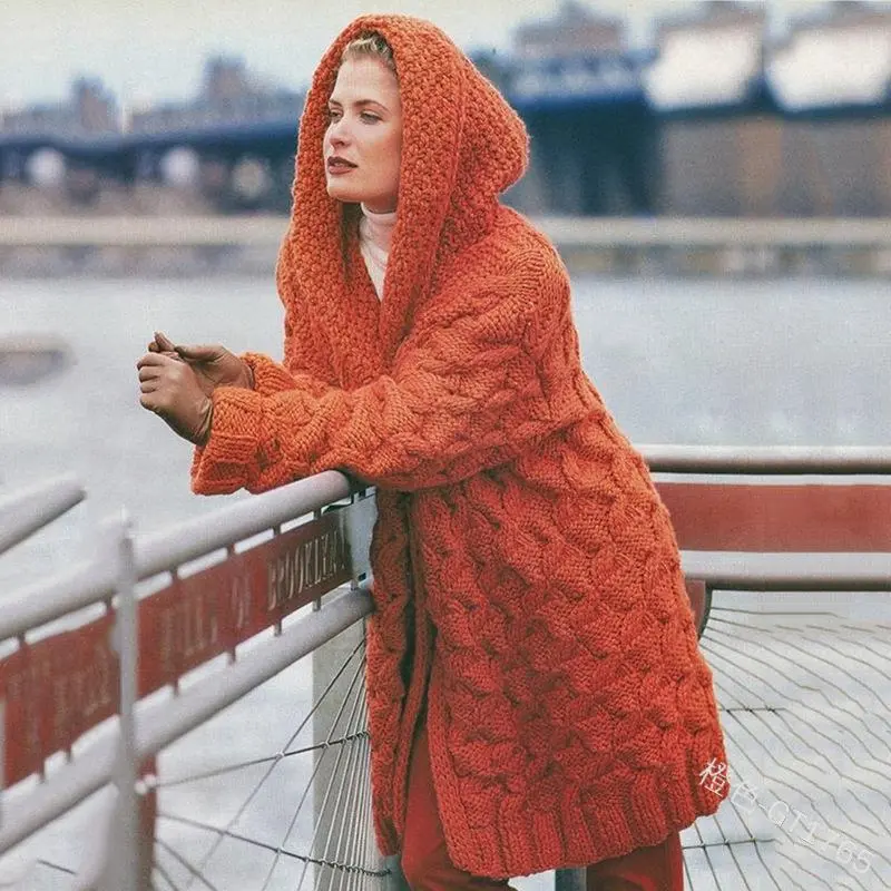 （Warehouse Clearance）Winter keep warm plain sweater cardigan
