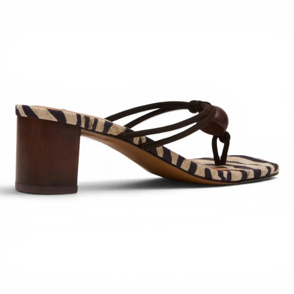 Remedy Stone Block Heel Thong Dress Sandals