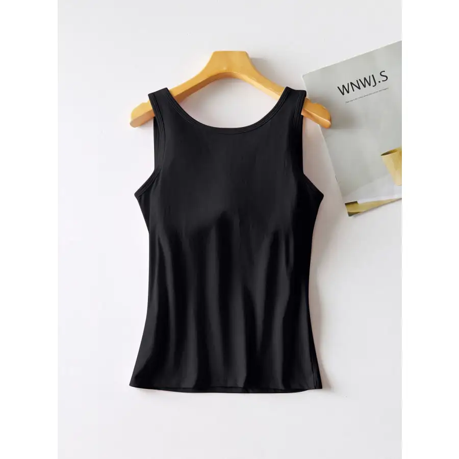 Round Neck Tank With Bra