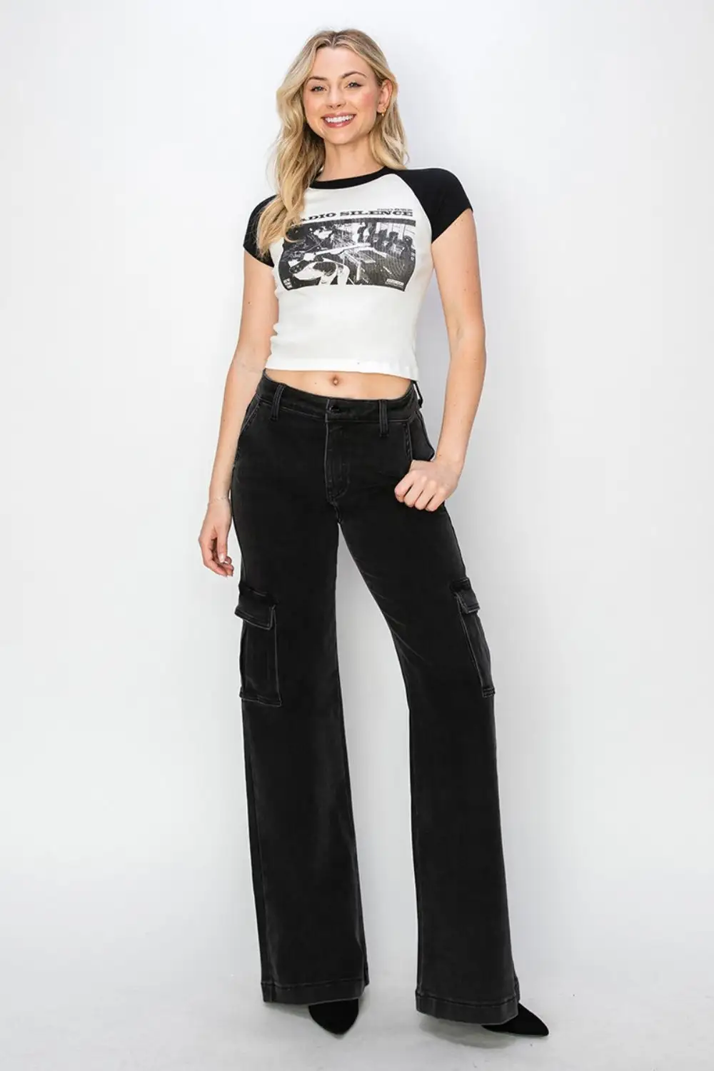 Soft Elastic Waist Denim Jeans