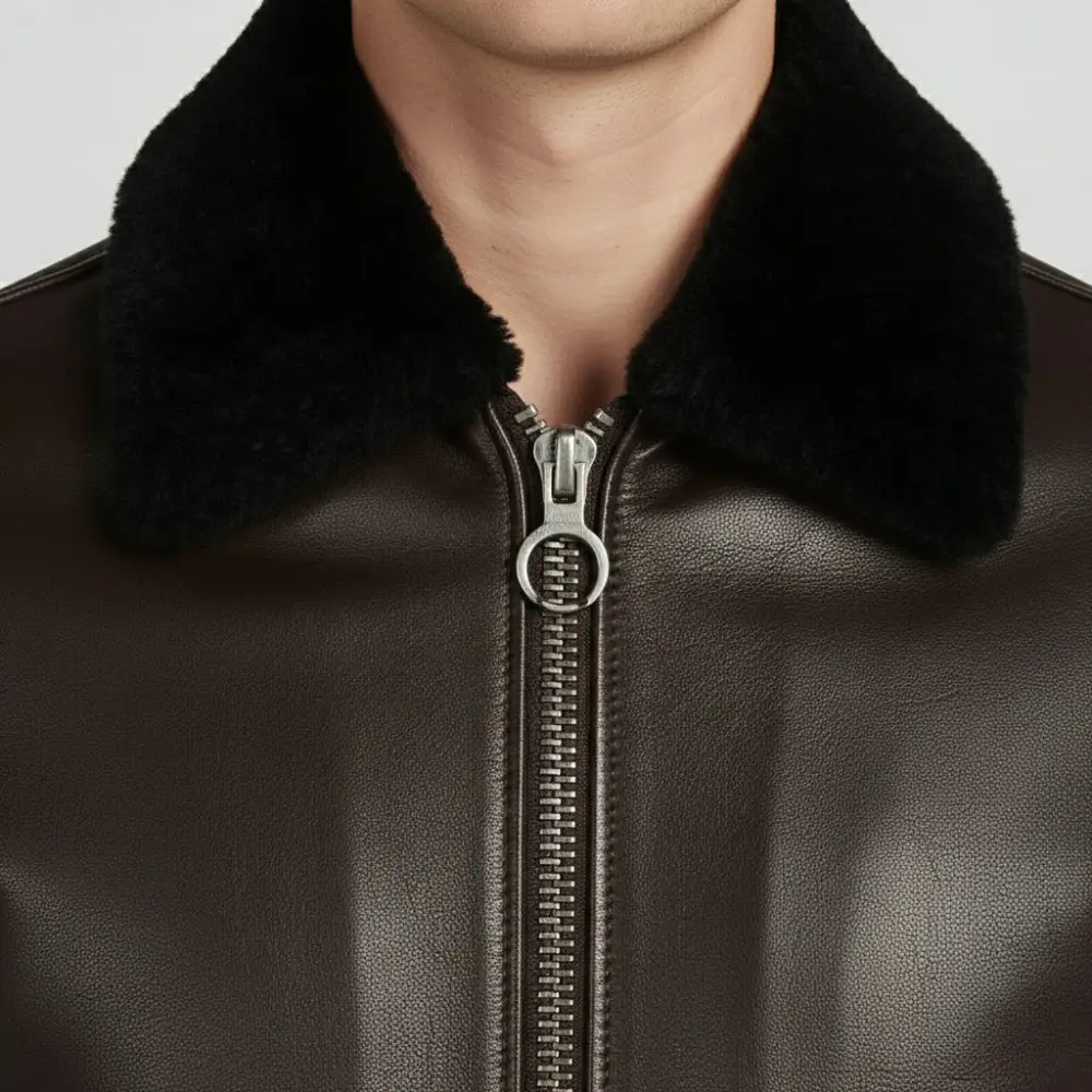 Modern Leather Bomber Flight Jacket