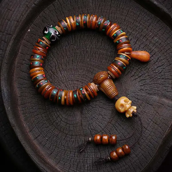 Bone Beads Lord Corpse Forest Reminders Impermanence Bracelet