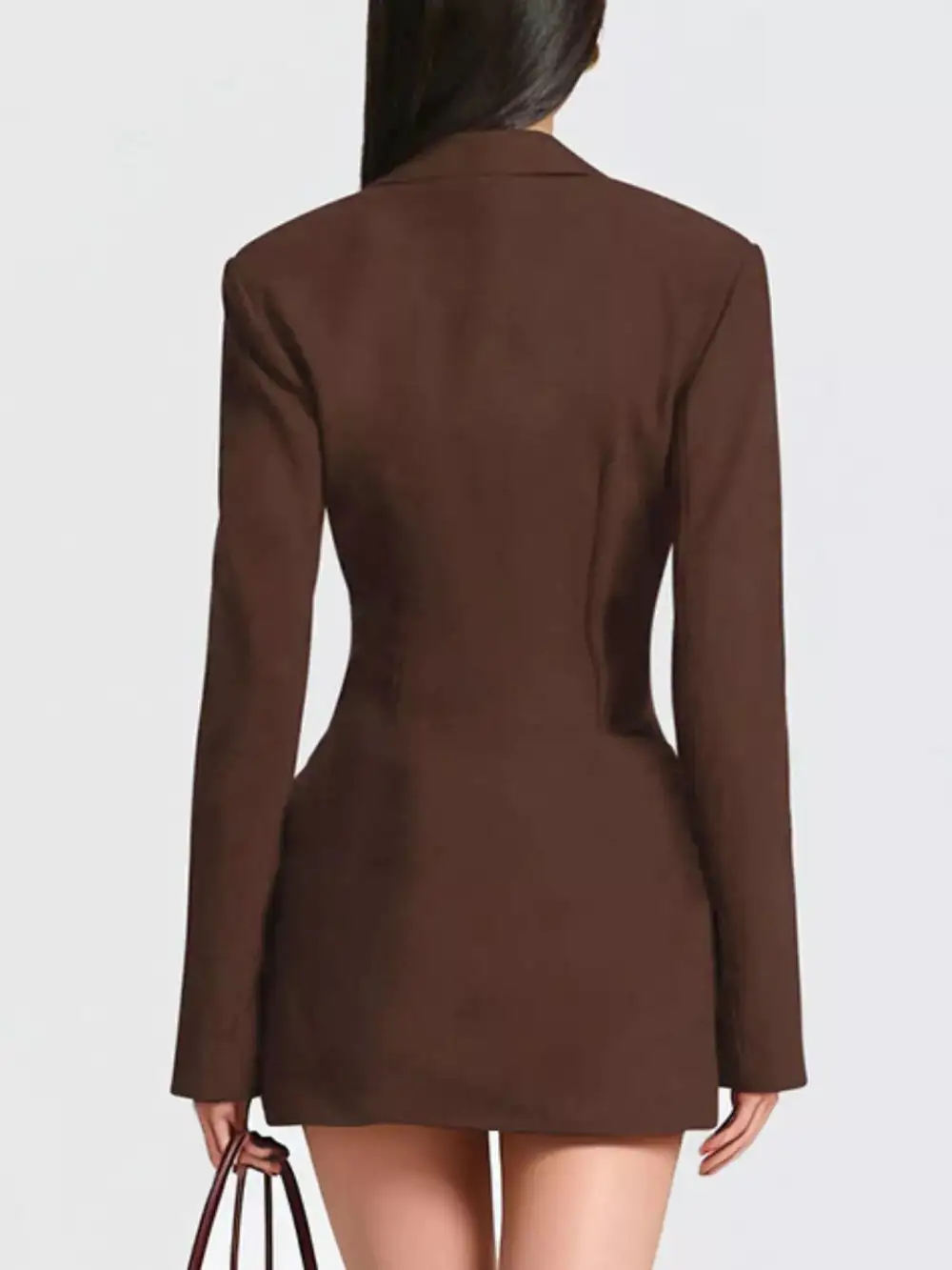 Full Size Blazer- Sleeve Mini Dress Plus Size