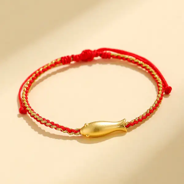 Sterling Silver Koi Fish Rope Bracelet