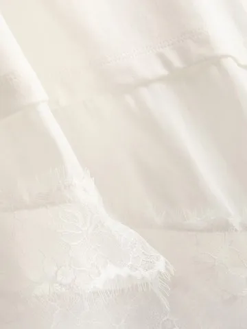 7-15yrs | Lace Hem T-Shirt