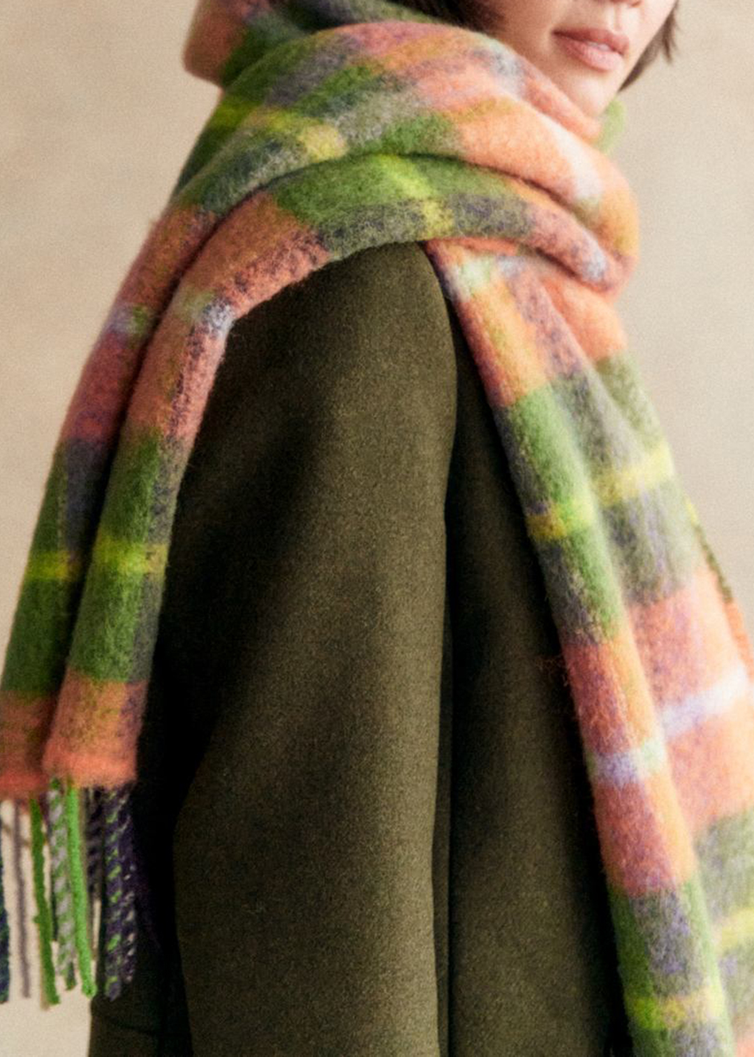 Cropped Shawl Collar Coat