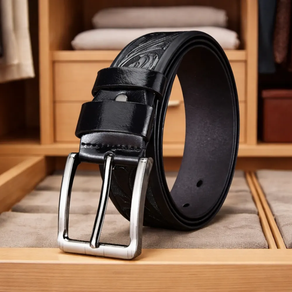 Classic Leather Buckle Belt