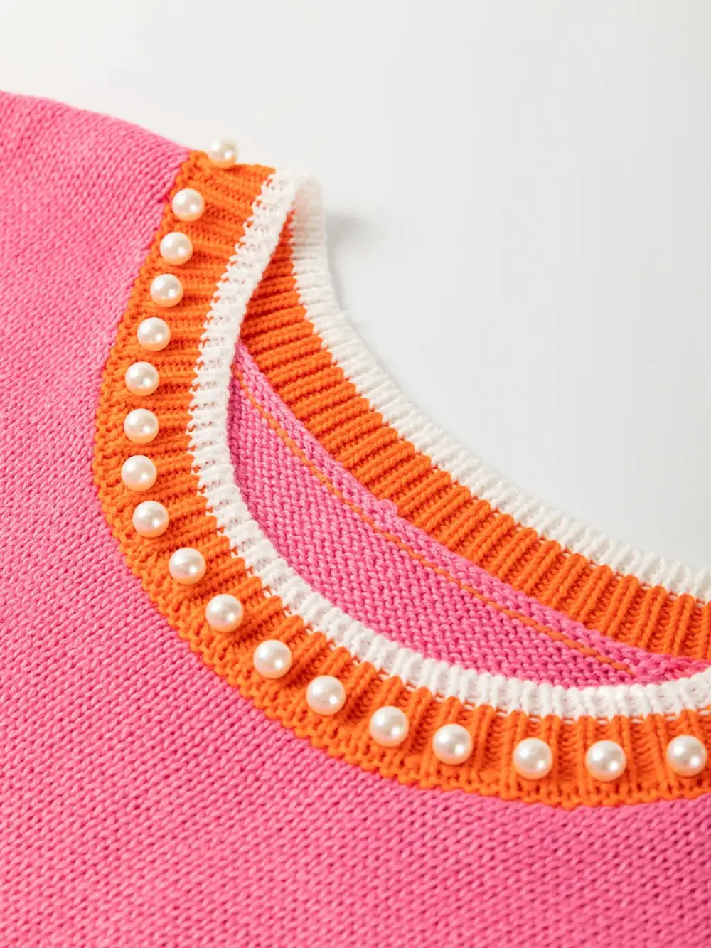 Contrast-Trim Cotton Tank Top