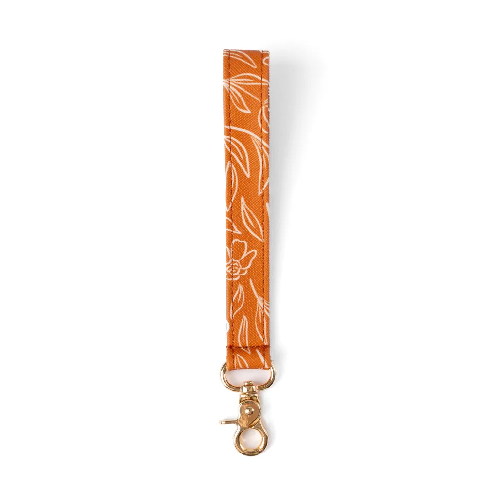 Casual Detail Leather Keychain