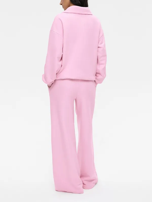 Quarter Zip Long Sleeve Top and Pants Set