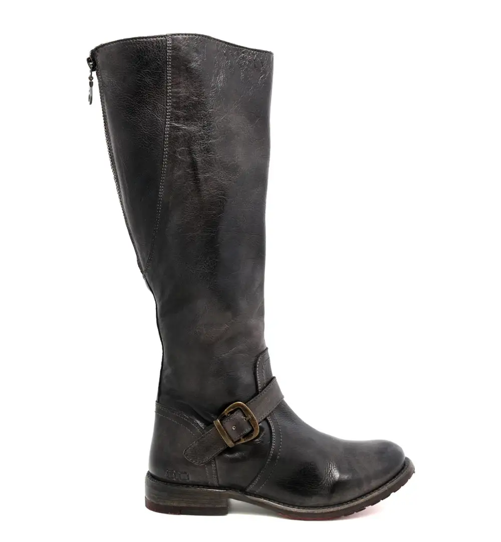 Buckled Layered Riding Boots