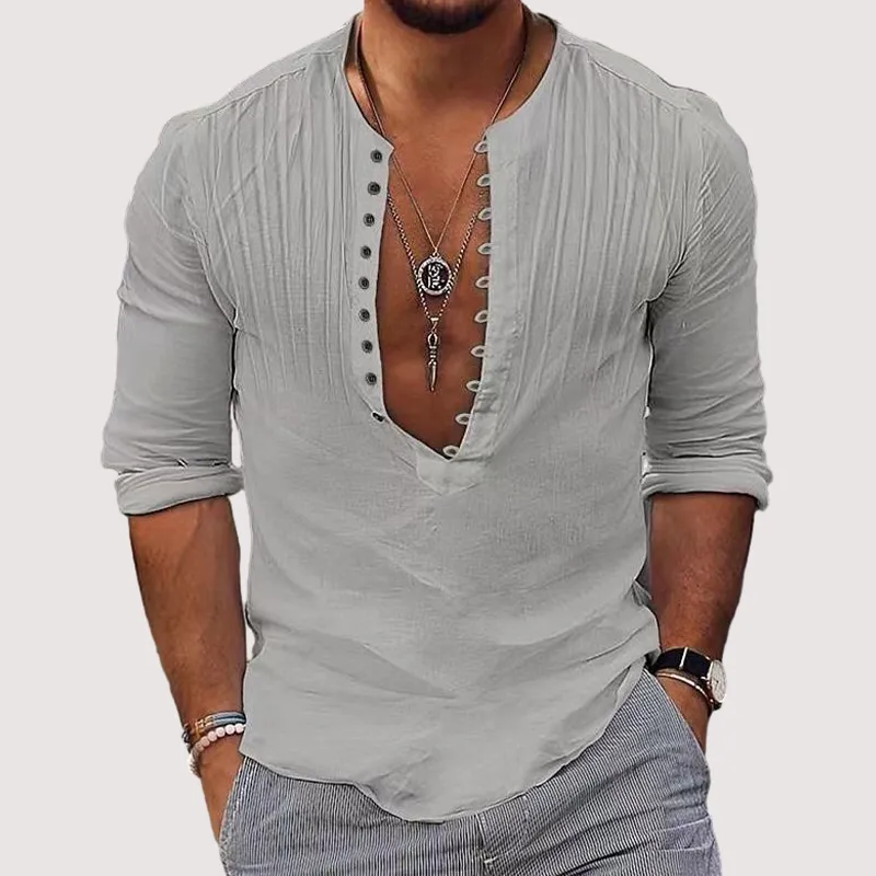 Tailored Cotton Linen Shirt