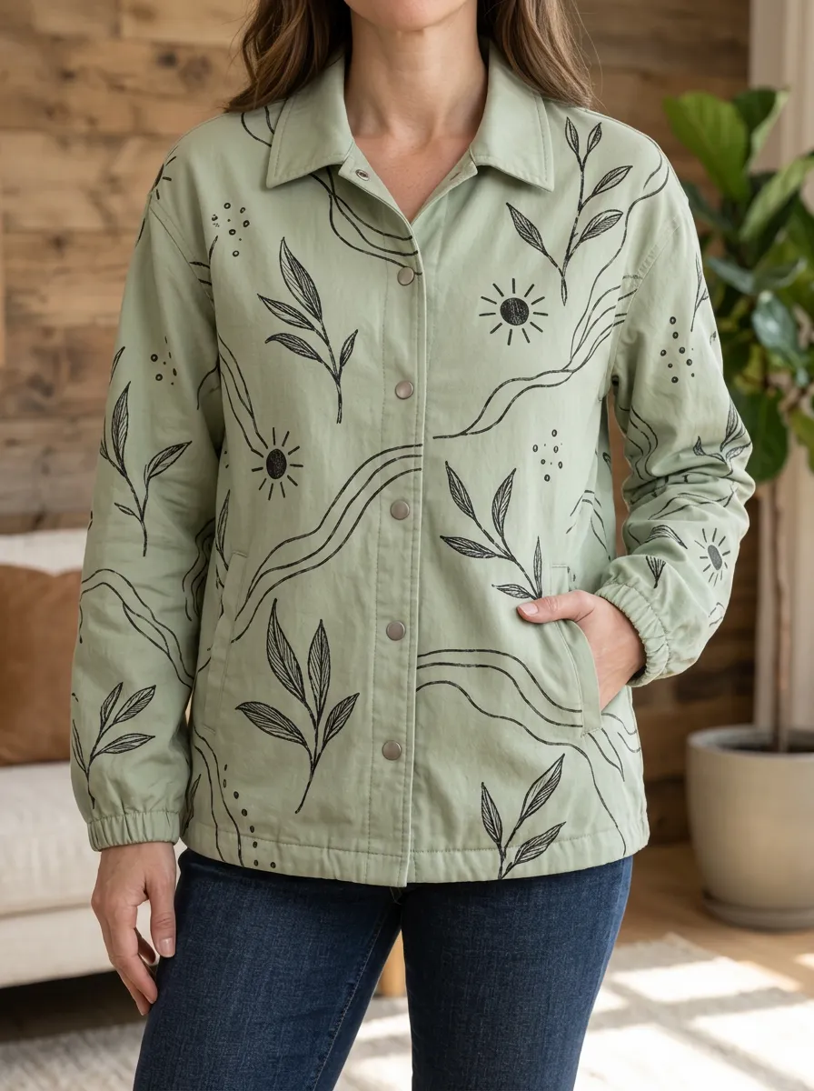Women's Everyday Boho Botanical Sun Jacket