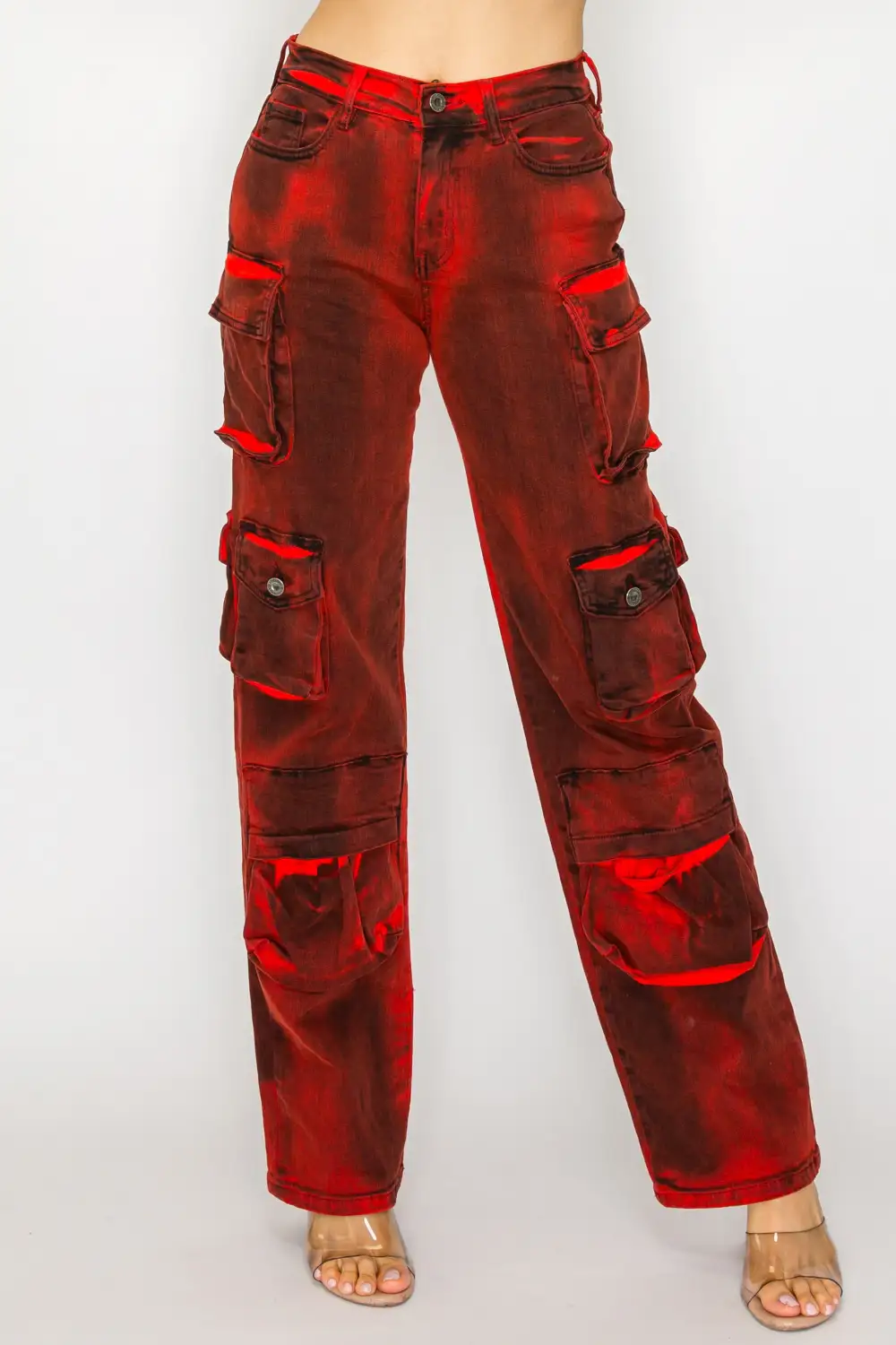 Straight-Leg Cargo Jeans