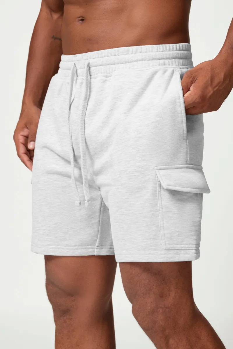 Breathable Drawstring Side Pocket Athletic Shorts