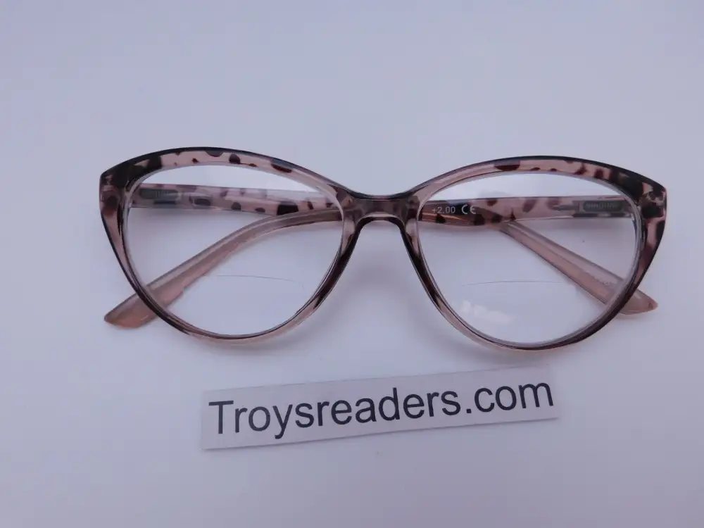 Cat-Eye Clear Bifocal Reading Glasses