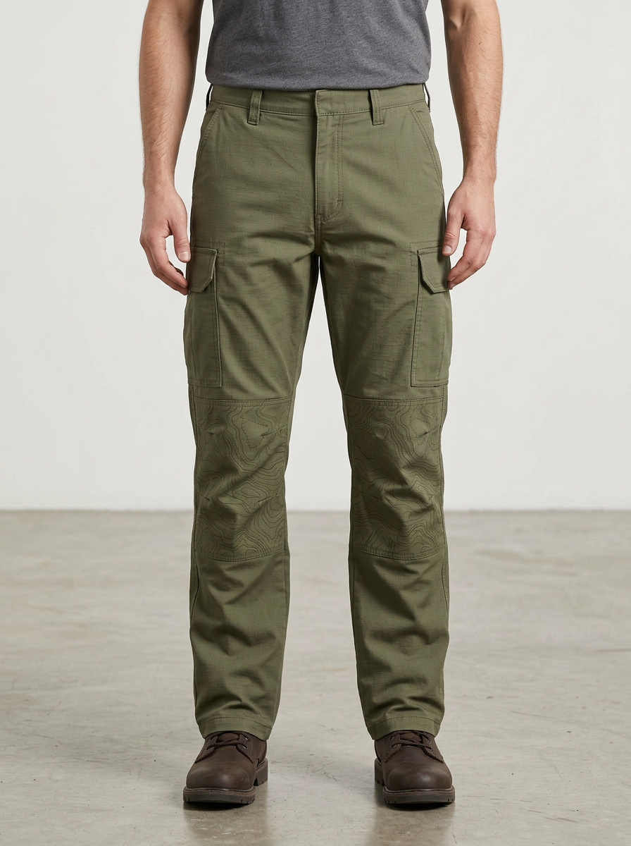 Unisex Outdoor Topographic Map Tactical Work Graphic Pattern Pants