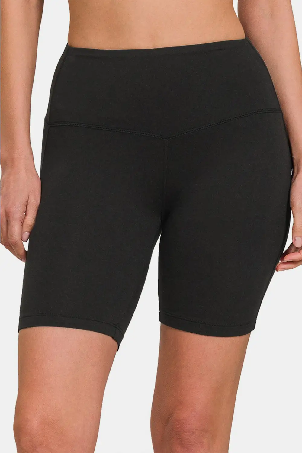 Stretch High Waist Active Shorts