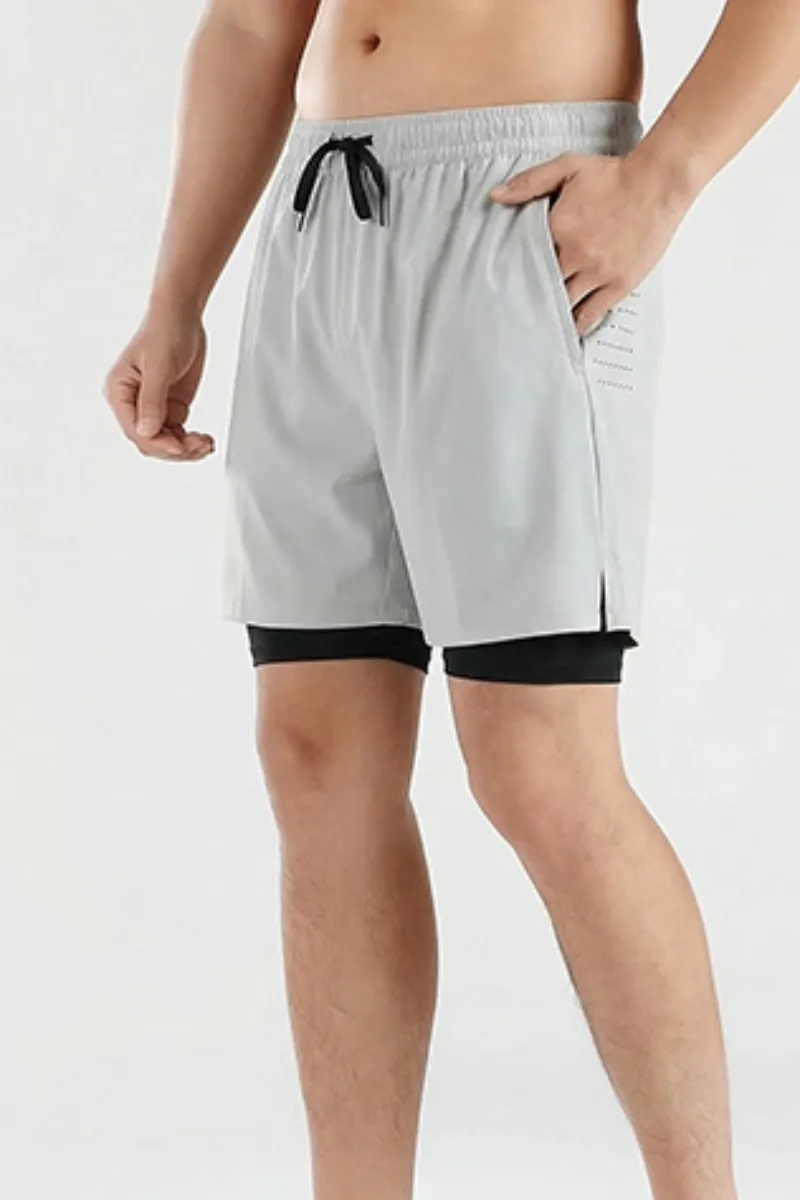 Quick Dry Breathable Drawstring Athletic Shorts