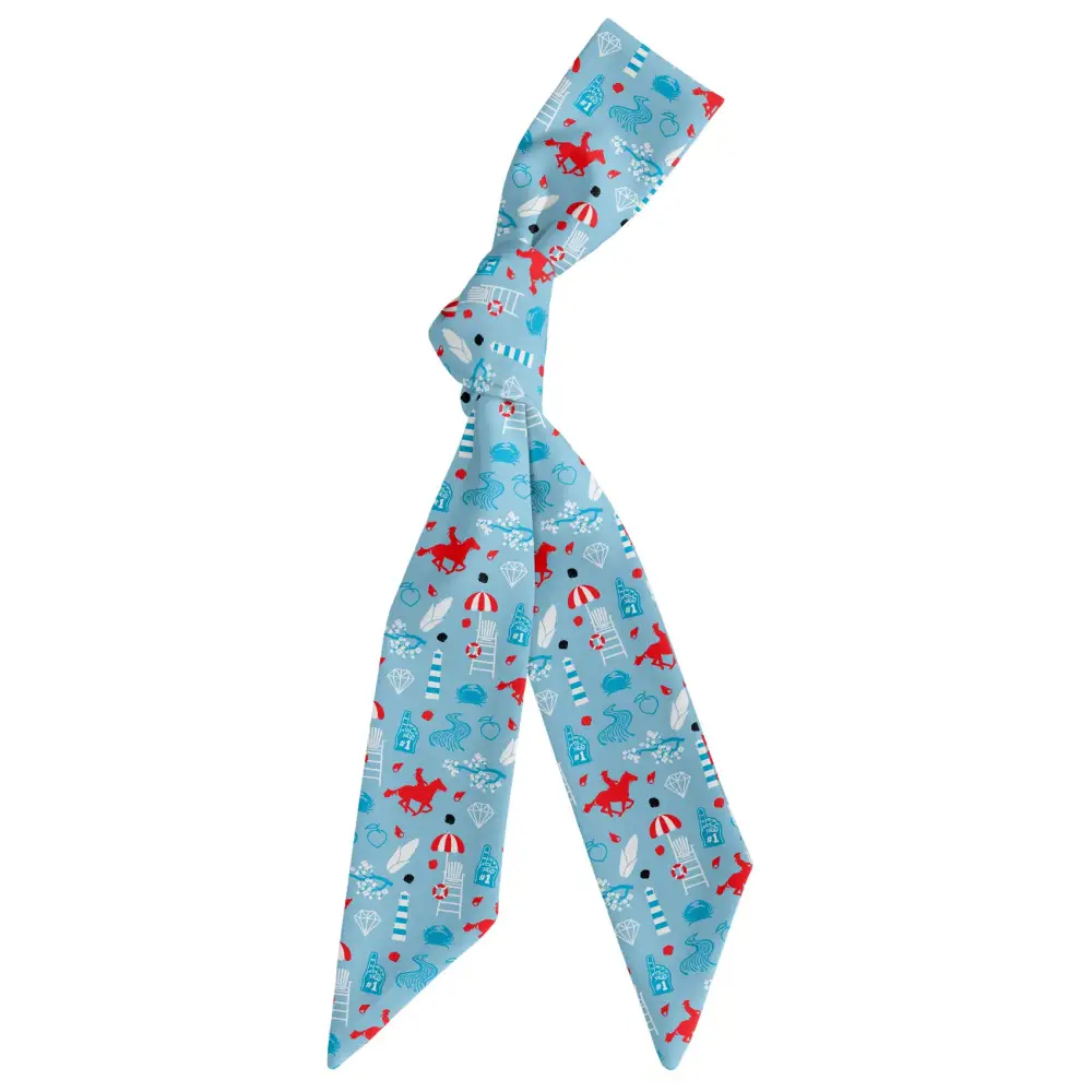 Delaware State Heritage Design Hair Scarf