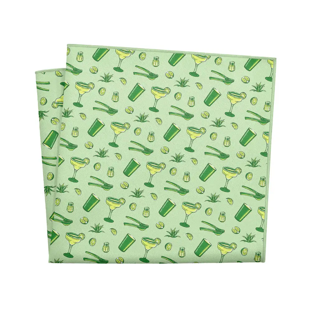 Refined Streamlined Novelty Food And Drink Motif Pocket Square