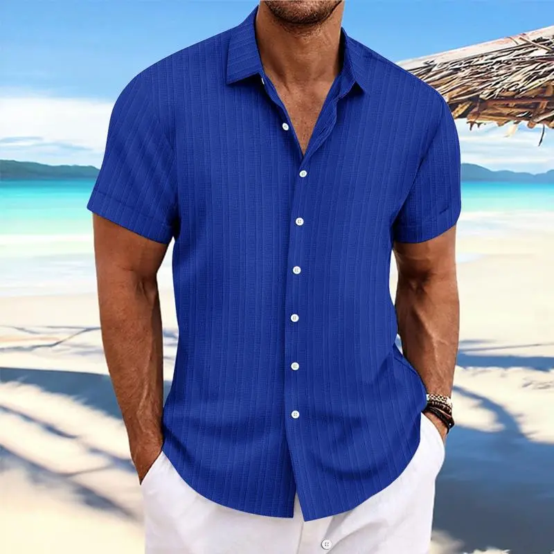 Striped Button Cotton Shirt