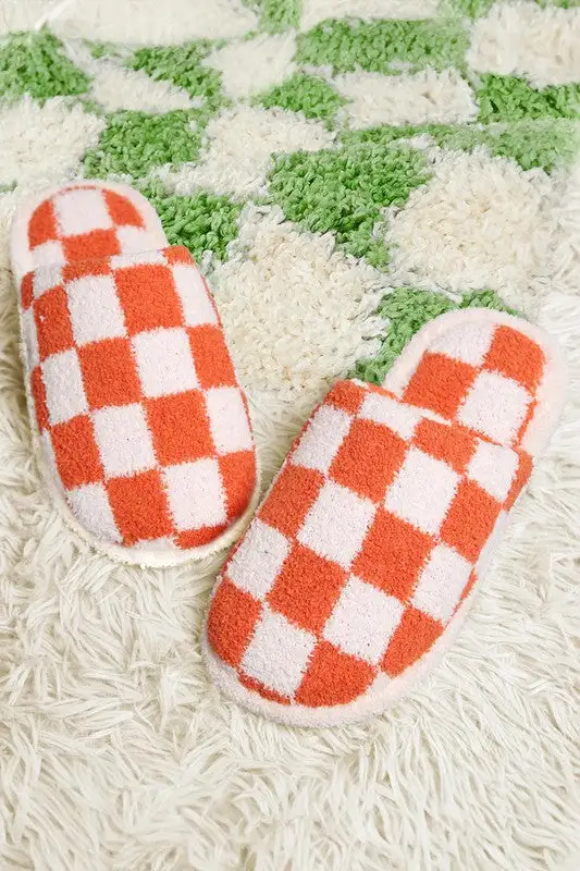 Checkerboard Women's Casual Slippers