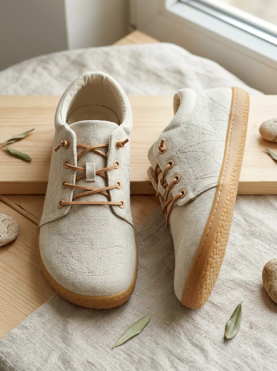Urban Minimalist Leaf Design Unisex Barefoot Shoes