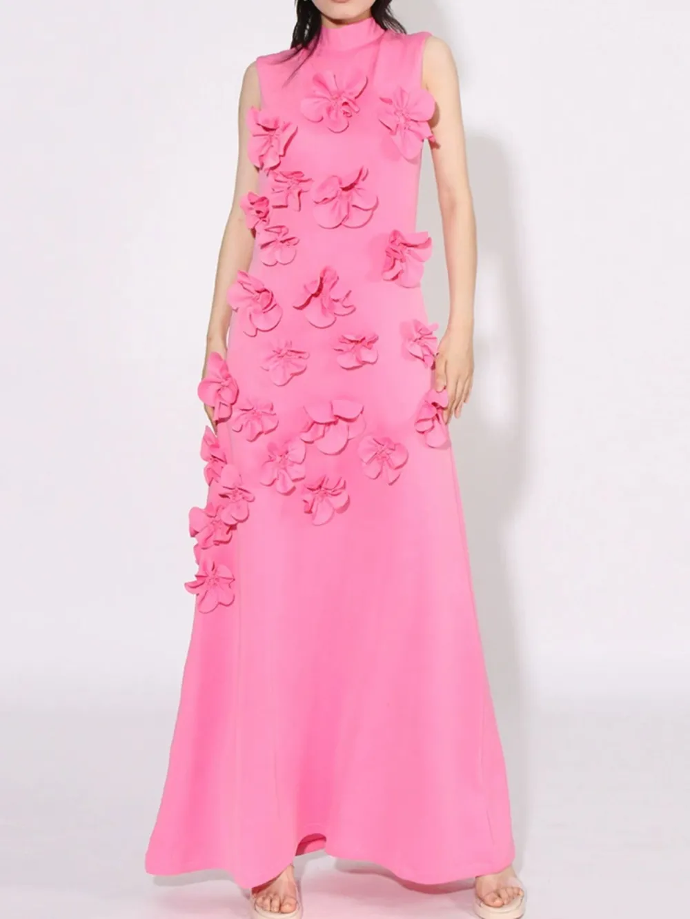 Floral Sleeveless Maxi Dress