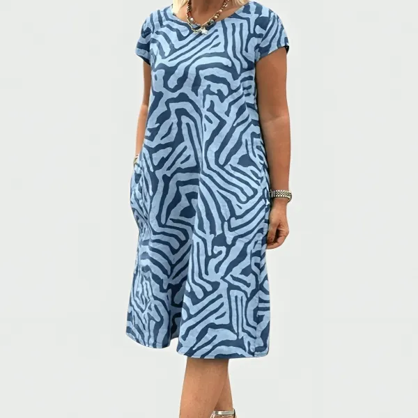 Printed Relaxed Casual Dress