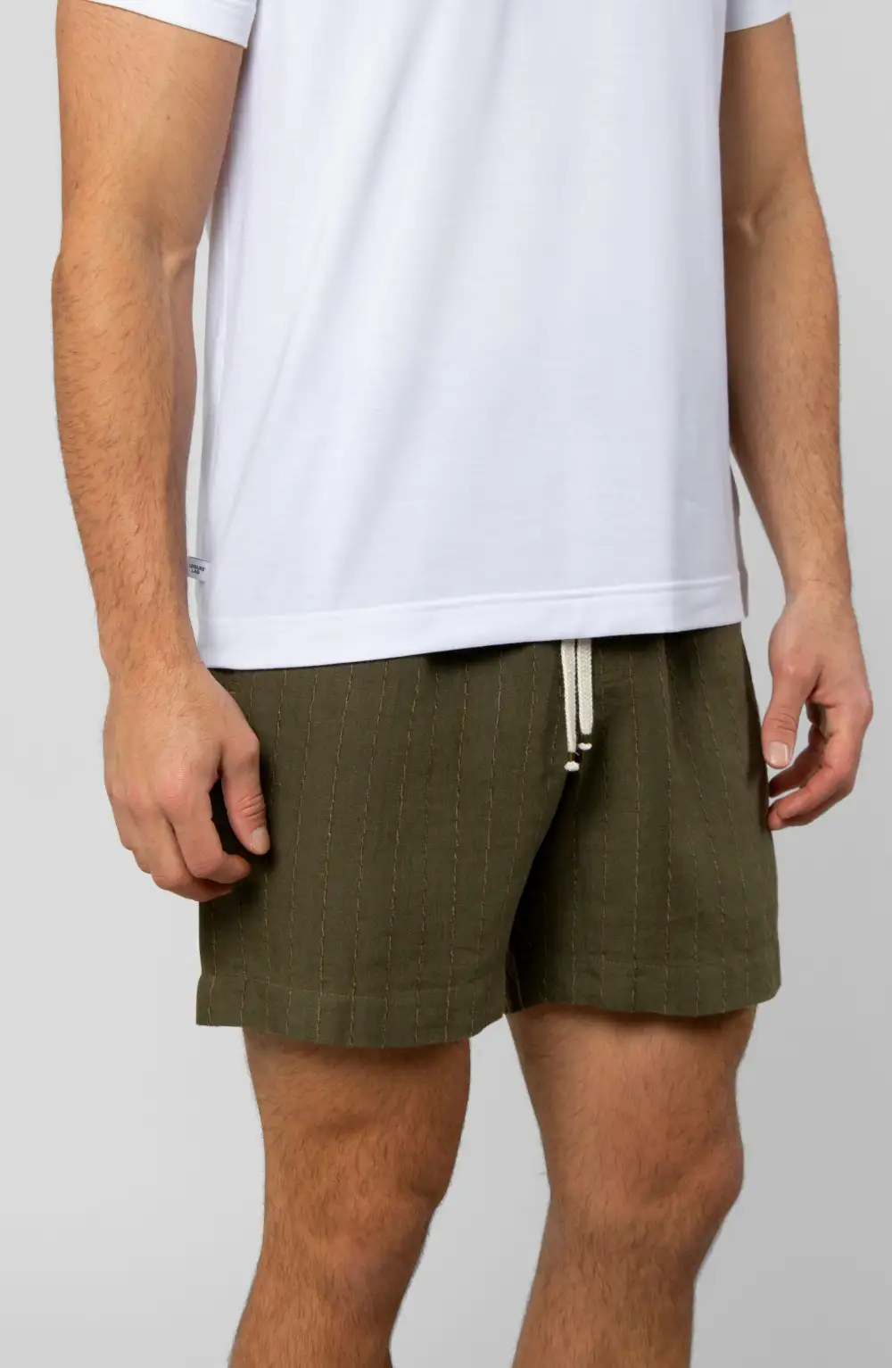 Men's Relaxed Linen Drawcord Shorts