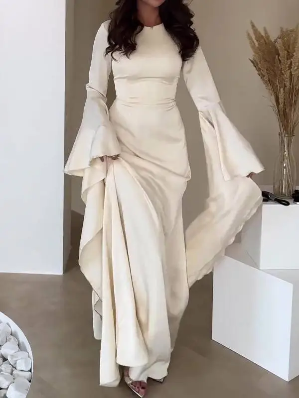 Resort Ruffle Sleeve Maxi Dress